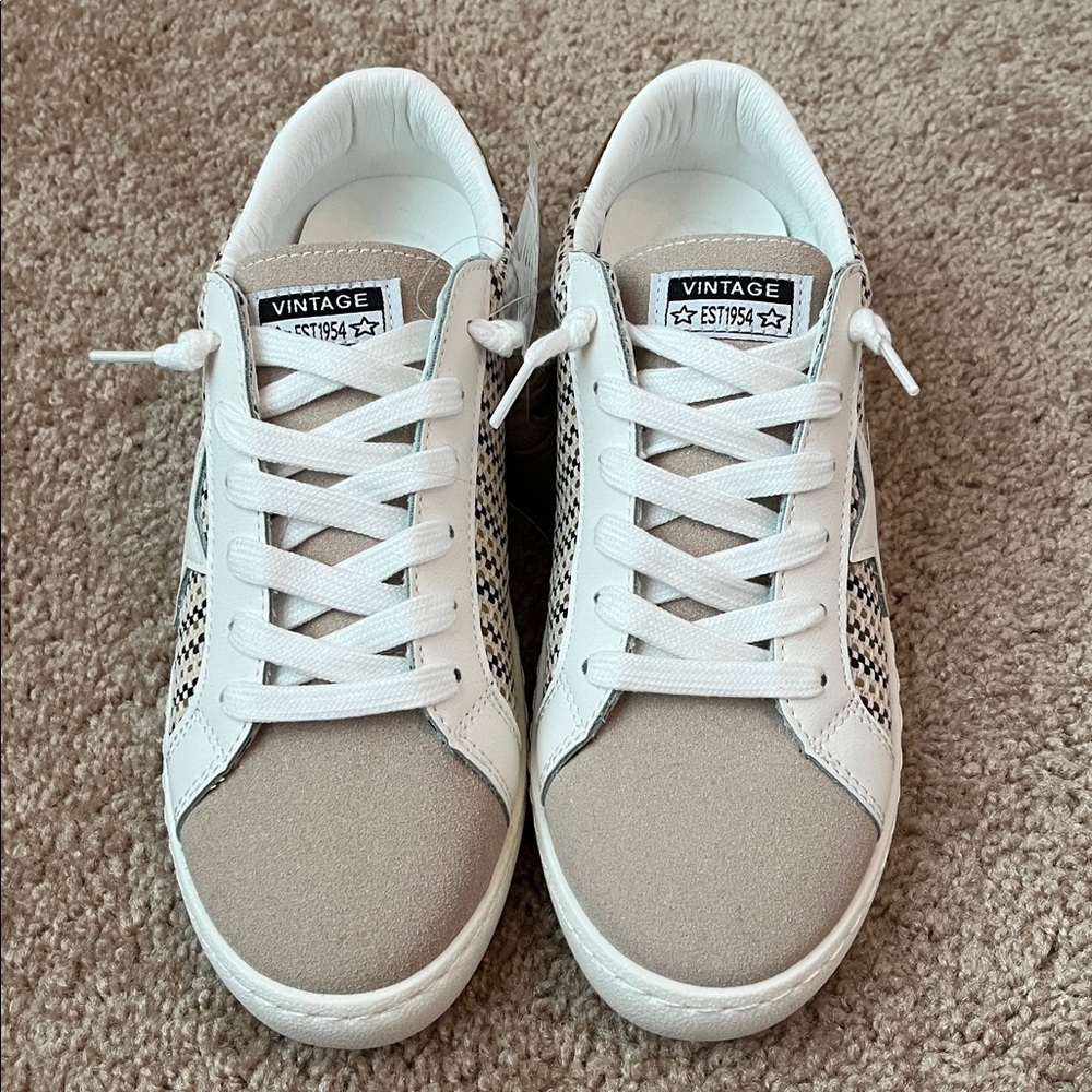 NIB Vintage Havana Carla Tweed Sneakers - Picture 2 of 10